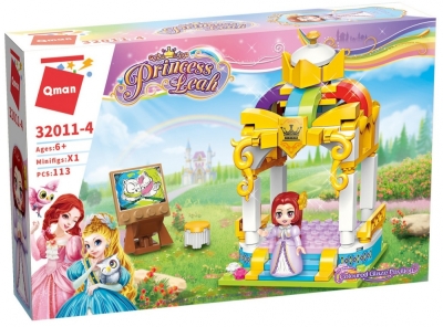 Конструктор, Qman, Princess Leah, Цветен павилион, 113 части