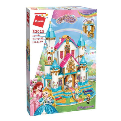 Конструктор, Qman, Princess Leah, Замъкът с цветята, 1169 части