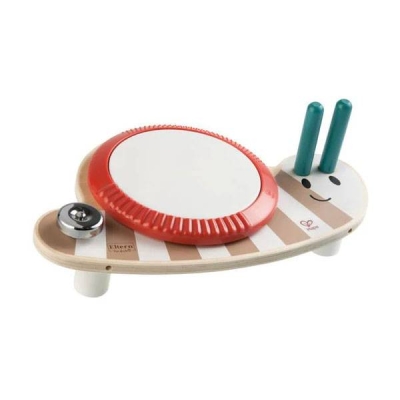 Музикална играчка, Hape, Барабан, Охлюв, 31 см