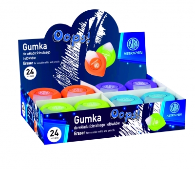 Двустранна гума за химикалки и моливи, Astra