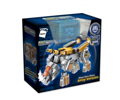 Конструктор, Qman, Mechanical Beasts, Мега носорог, 162 части