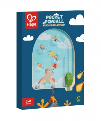 Дървена играчка, Hape, Джобен пинбол
