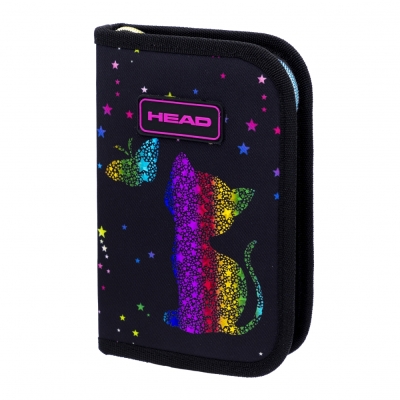 Единичен несесер без аксесоари, Head, Златен ефект коте, AC1, 20 x 14 x 3.5 см