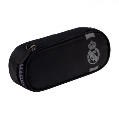 Единичен несесер без аксесоари, Real Madrid Black, AC6, 22 x 9 x 5 см