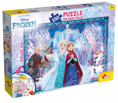 Пъзел, Lisciani, Frozen, Двулицев пъзел 250 части