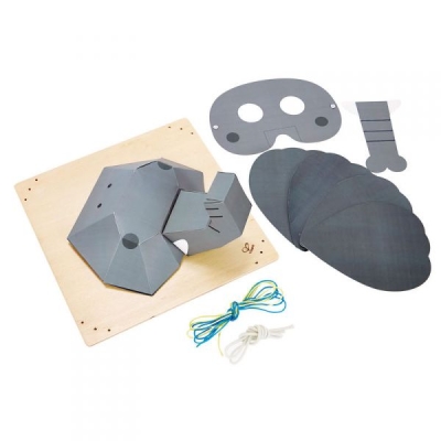 Творчески комплект, Hape, Направи си сам картина и маска, Слонче