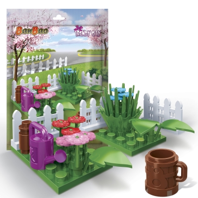 Мини Конструктор, Ban Bao, Градина с цветя, 25 части