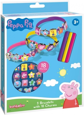 Творчески комплект, Totum, Peppa Pig, Направи сам гривни, 3 броя