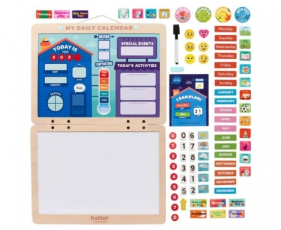 Образователен комплект, Battat, Магнитен календар, 85 части