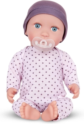 Кукла, Battat, Lulla Baby, с пижама и шапка, 12.5 x 13.97 x 35.56 cm, Лилав