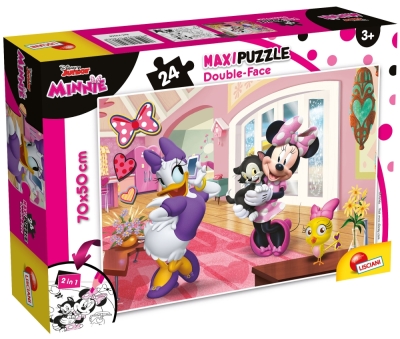 Пъзел, Lisciani, Minnie Mouse, Двулицев пъзел 24 части