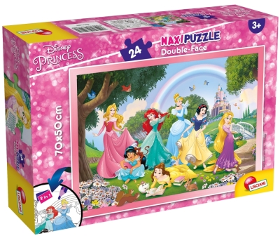 Пъзел, Lisciani, Disney Princess, Двулицев пъзел 24 части