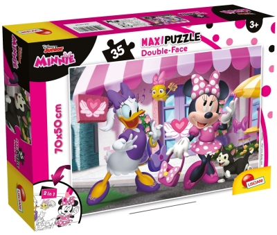 Пъзел, Lisciani, Minnie Mouse, Двулицев пъзел 35 части