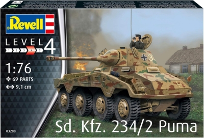 Модел за сглобяване, Revell, Sd.Kfz. 234/2 Puma, 69 части