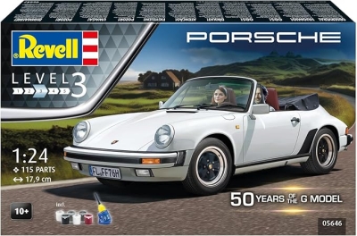 Сглобяем модел, Revell, Подаръчен комплект Porsche 911 G-Model Cabrio