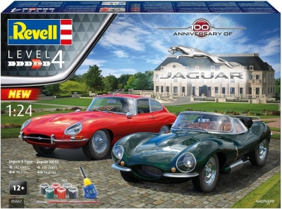 Комплект сглобяеми модели, Revell, 100 години Jaguar, 2 броя