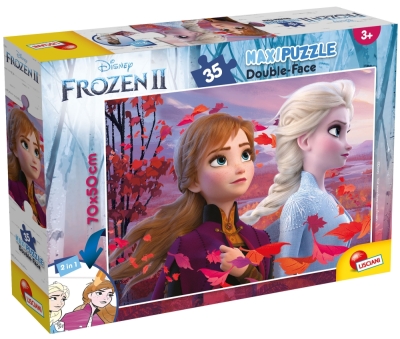 Пъзел, Lisciani, Frozen 2, Двулицев пъзел 35 части