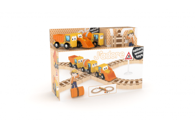 Дървен ЖП комплект, J′adore, Строителни машини