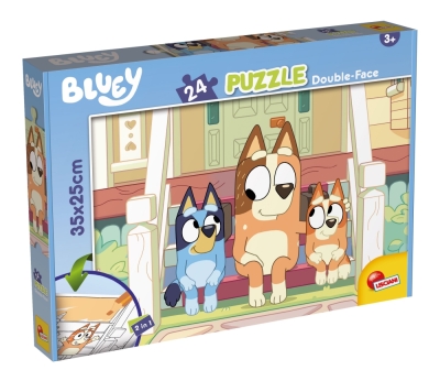 Пъзел, Lisciani, Bluey, Двулицев пъзел 24 части