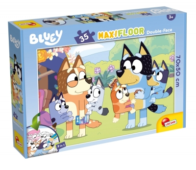 Пъзел, Lisciani, Bluey, Двулицев пъзел, 35 части