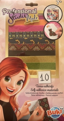 Комплект самозалепващи се материали, Buki France, Професионално модно студио, Допълнение 5414, 10 листа