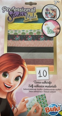 Комплект самозалепващи се материали, Buki France, Професионално модно студио, Допълнение 5417, 10 листа