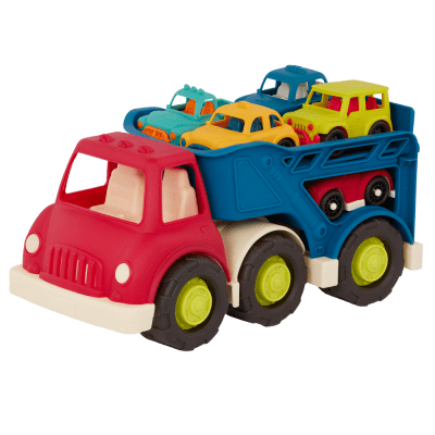 Детска играчка, Battat, Автовоз с 6 колички, 35 х 17 см.