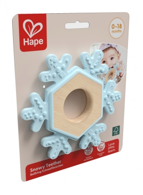 Дървена гризалка за зъби, Hape, Снежинка