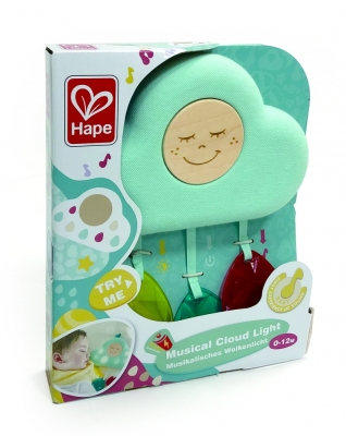 Интерактивна бебешка играчка, Hape, Музикално облаче