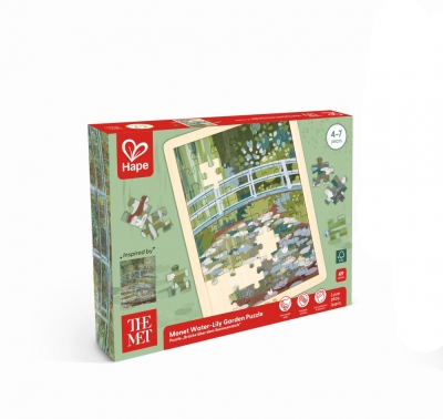 Дървен пъзел, Hape, The Met, Градина с водни лилии, Моне, 49 части