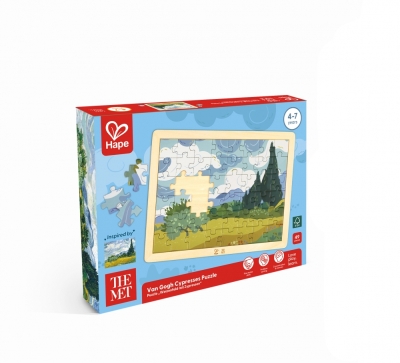 Дървен пъзел, Hape, The Met, Кипариси, Ван Гог, 49 части