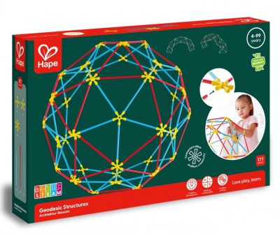 Бамбуков конструктор, Hape, Flexistix, Геодезически структури, 177 части