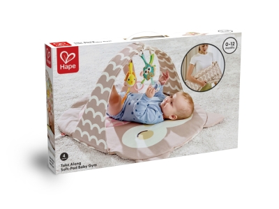 Постелка за активна гимнастика на бебе, Hape, Бухал Оскар