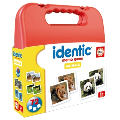 Игра за памет в куфарче, Educa, Животни, 72 карти