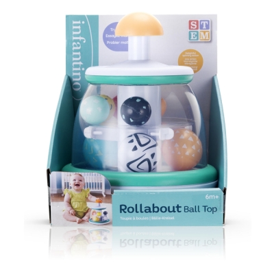Въртяща се играчка с топки, Infantino, Меки цветове