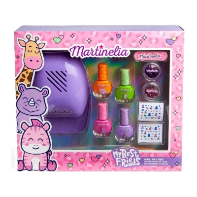 Комплект за маникюр с UV лампа, Martinelia, Моите най-добри приятели, 10 части