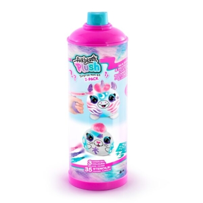 Творчески комплект, Canal Toys, Мини плюшена играчка за оцветяване, 10 см, 2 броя