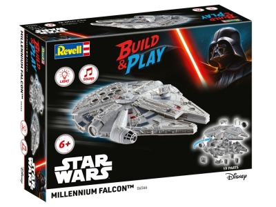 Сглобяем модел, Revell, Star Wars, Millennium Falcon със звук и светлина, 19 части