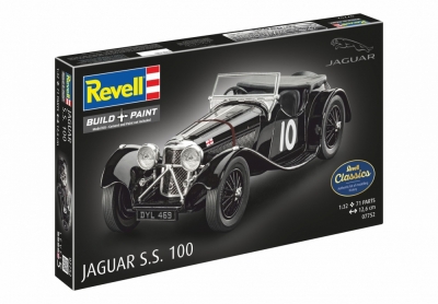 Сглобяем модел, Revell, Автомобил Jaguar SS 100, 75 части
