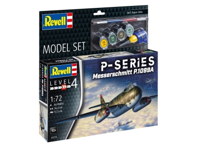 Сглобяем модел, Revell, Самолет Messerschmitt P.1099A - P-Series, 60 части