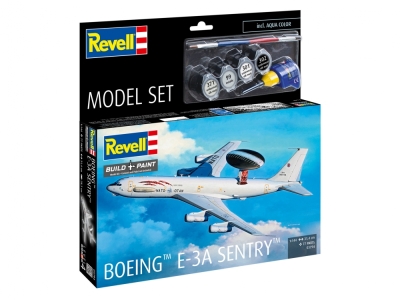 Сглобяем модел, Revell, Самолет, Boeing E-3A, 85 части