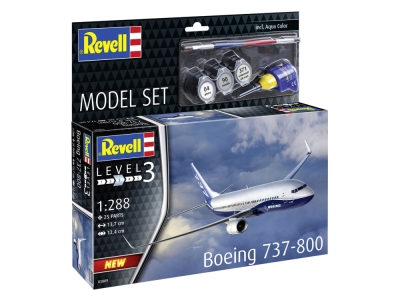 Сглобяем модел, Revell, Самолет,Boeing 737-800, 25 части