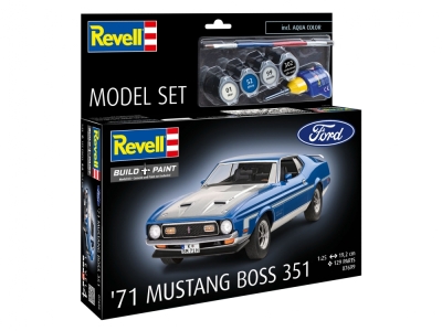 Сглобяем модел, Revell, Автомобил Ford Mustang Boss 351′71, 129 части