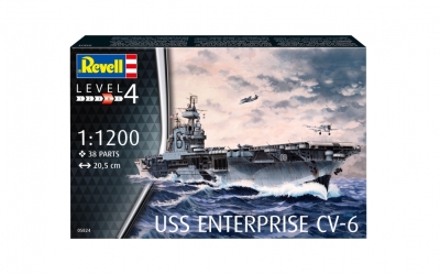 Сглобяем модел, Revell, Американски самолетоносач USS Enterprise CV-6, 38 части