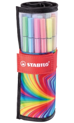 Комплект флумастери, Stabilo, Pen 68 Rollerset Arty, 25 цвята