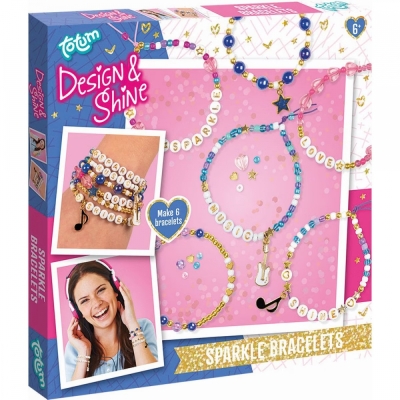 Творчески комплект, Totum, Направи сам искрящи гривни, 6 броя
