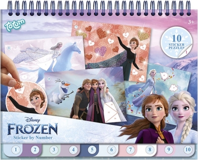Творчески комплект, Totum, Frozen, Книжка за оцветяване и стикери 2 в 1