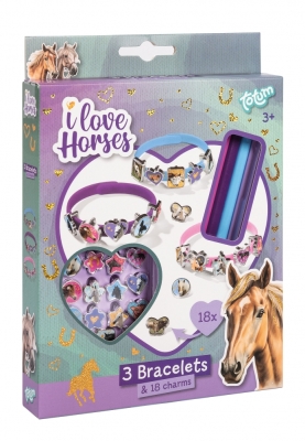 Творчески комплект, Totum, I Love Horses, Направи сам гривни, 3 броя
