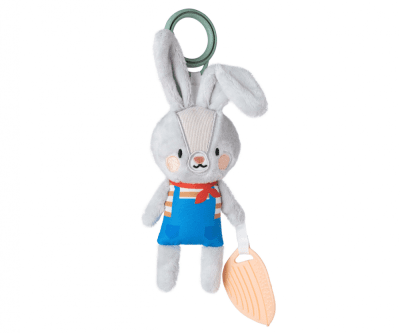 Бебешка мека дрънкалка, Taf Toys, Зайче Райли, Сив