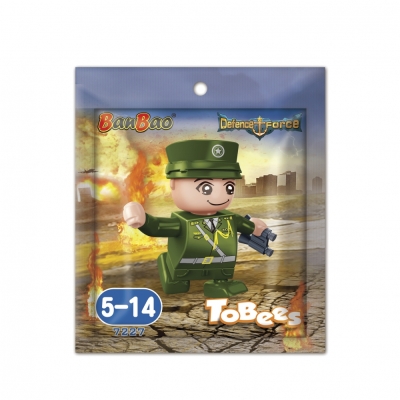 Конструктор, BanBao, Мини фигурка, Войник, 4 см